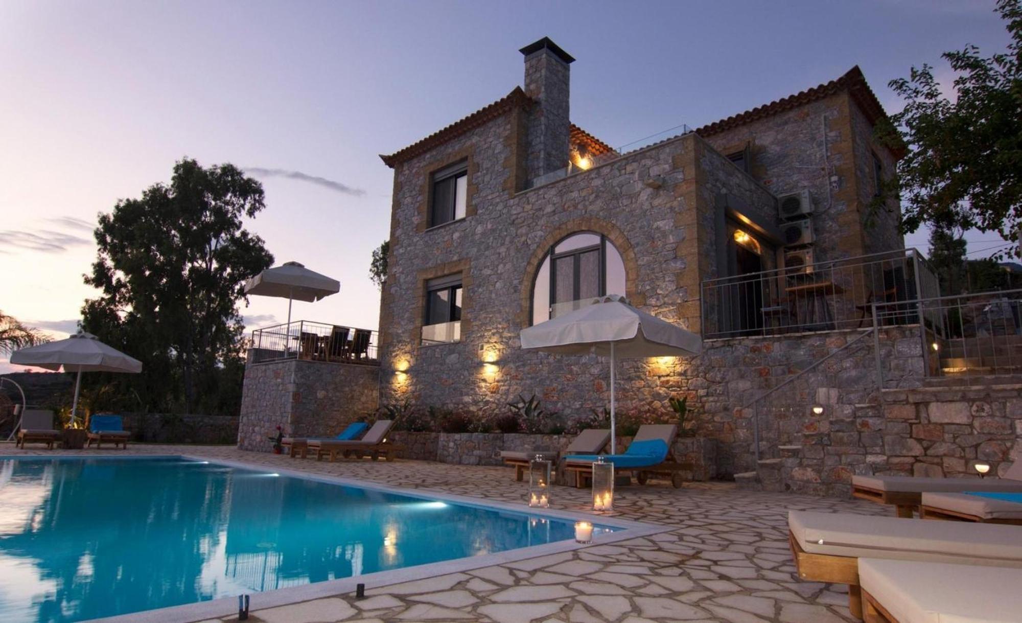 Elsa Villa By Elrin Villas Mani Neokhorion  Bagian luar foto